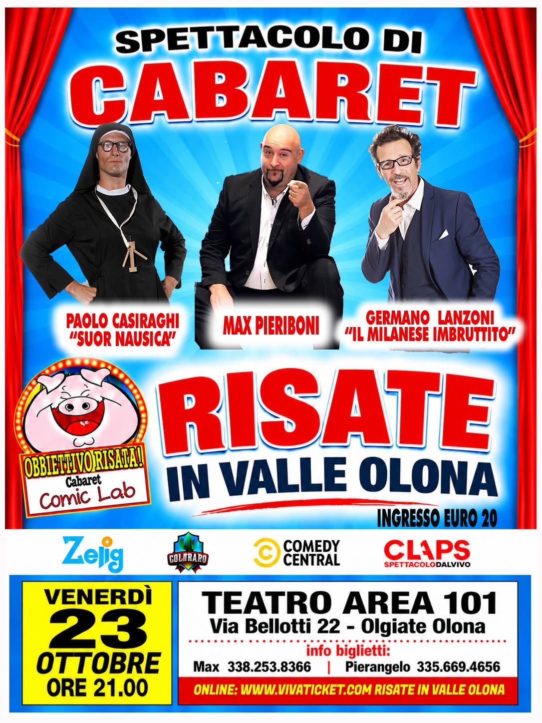 Risate in Valle Olona: Grande Serata di Cabaret a € 20 venerdì 23 ottobre - immagine 2